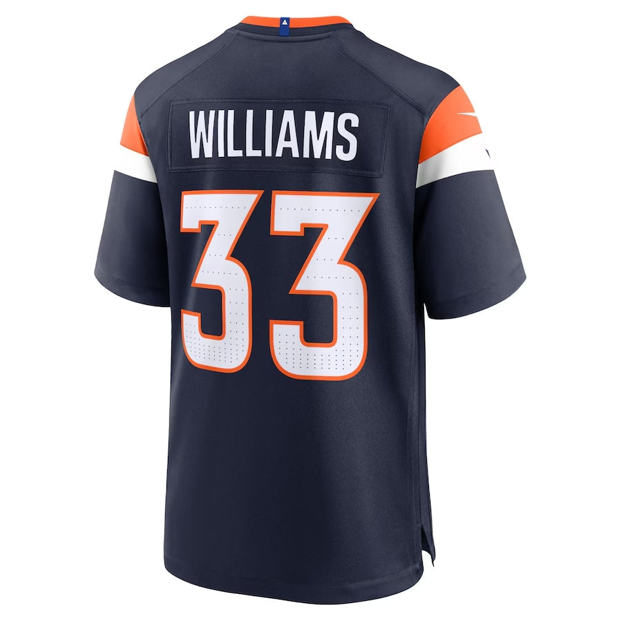 Custom #33 Navy DEN Football Shirt Top