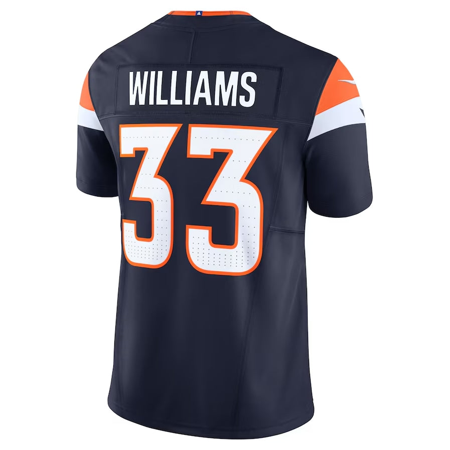 Custom #33 Navy DEN Football Shirt Top