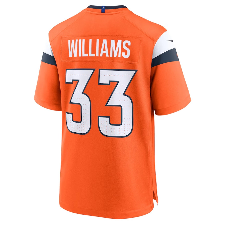 Custom #33 Orange DEN Football Shirt Top