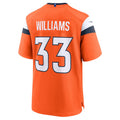 Custom #33 Orange DEN Football Shirt Top
