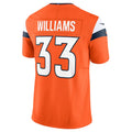 Custom #33 Orange DEN Football Shirt Top