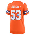Custom #53 Orange 1977 Throwback DEN Football Shirt Top