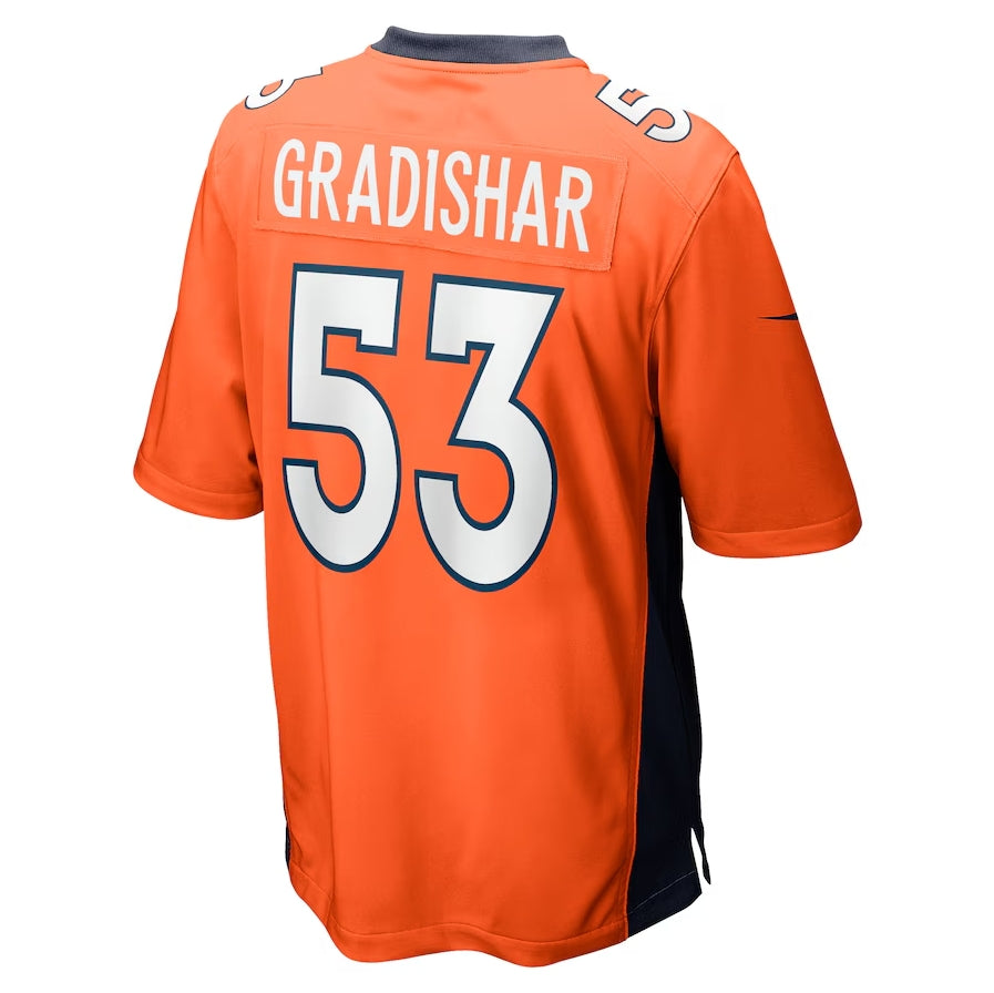 Custom #53 Orange DEN Football Shirt Top
