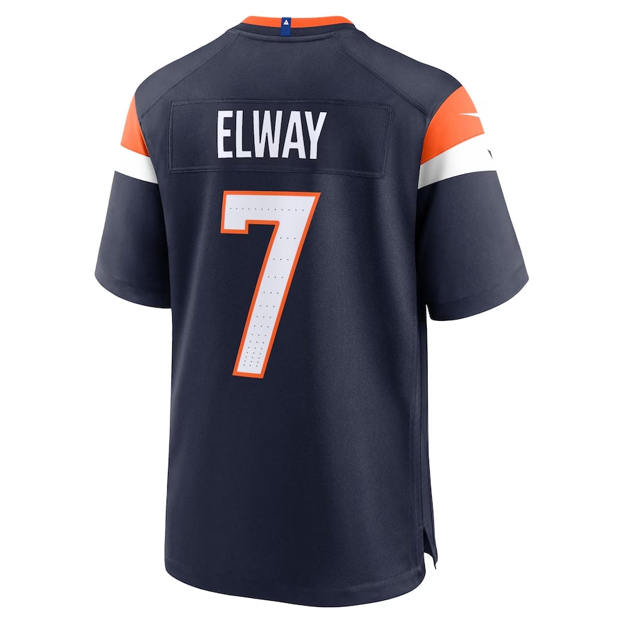 Custom #7 Navy DEN Football Shirt Top