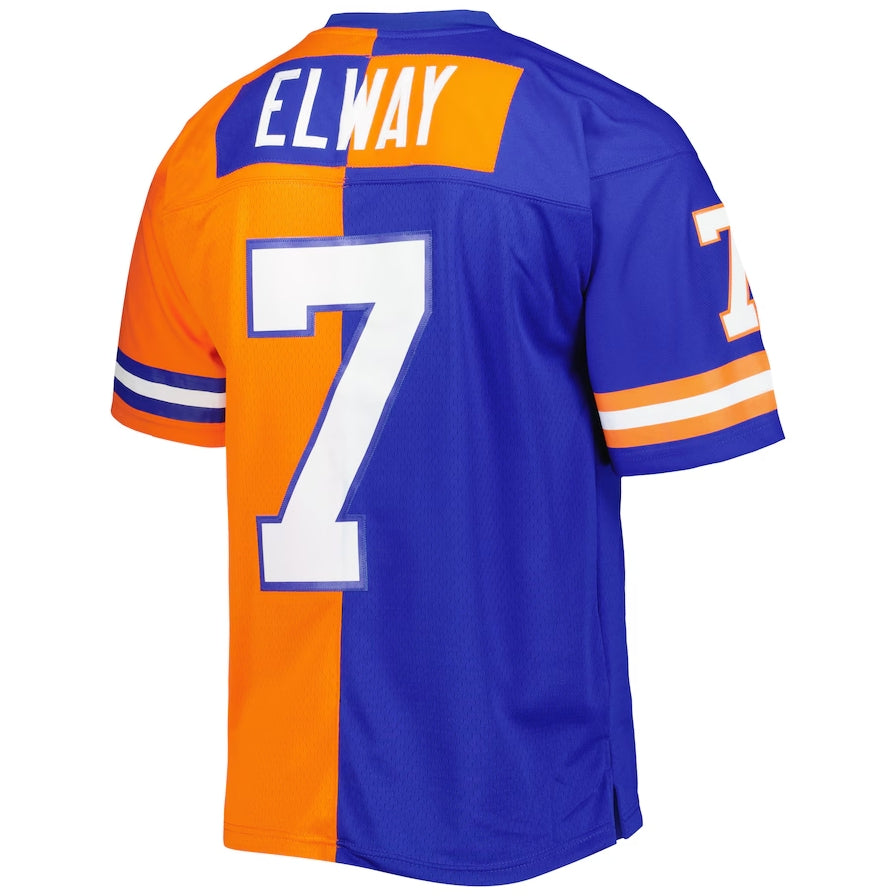 Custom #7 Orange 1990 DEN Football Shirt Top
