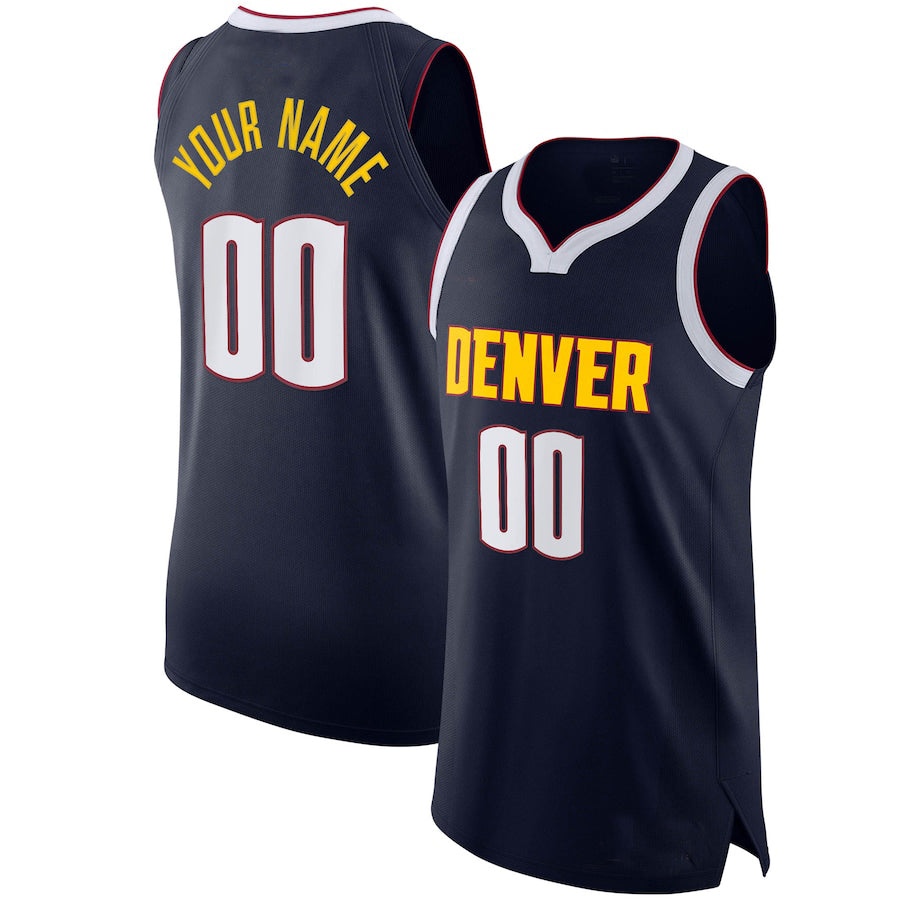 Custom #21 Navy 2020 DEN Basketball Shirt Top