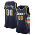 Custom #22 Navy 2021 DEN Basketball Shirt Top