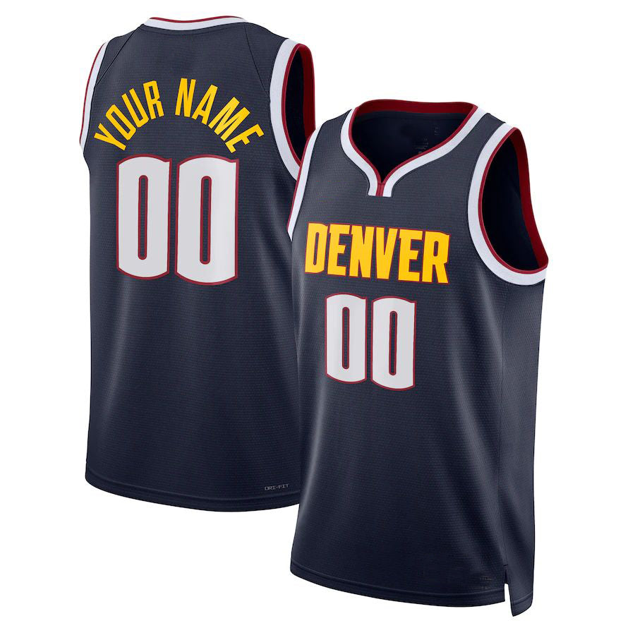Custom #23 Navy 2022 DEN Basketball Shirt Top