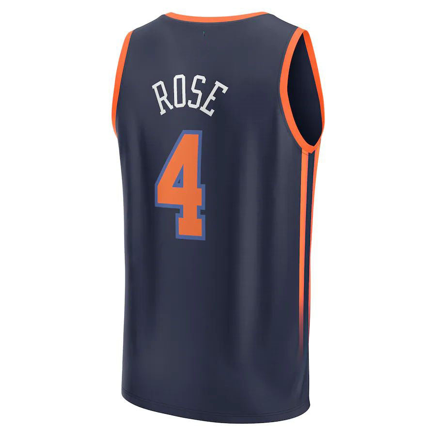 Custom #4 Navy 2022 NYK Basketball Shirt Top