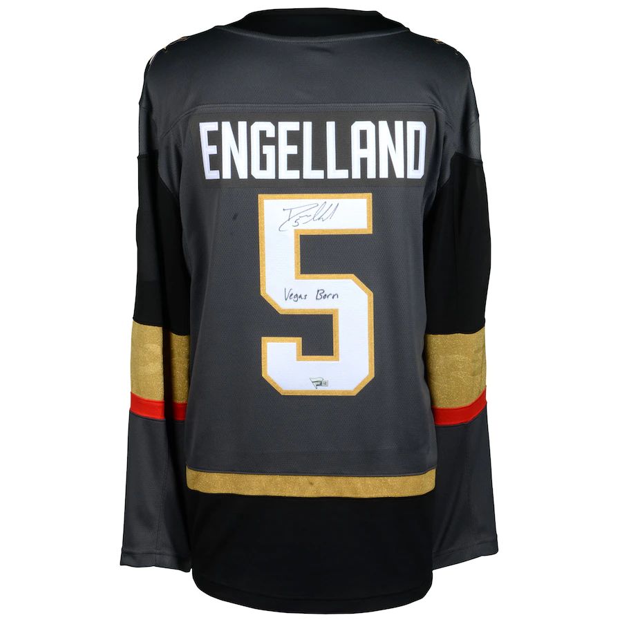 Custom #5 Gray VGK Hockey Shirt Top