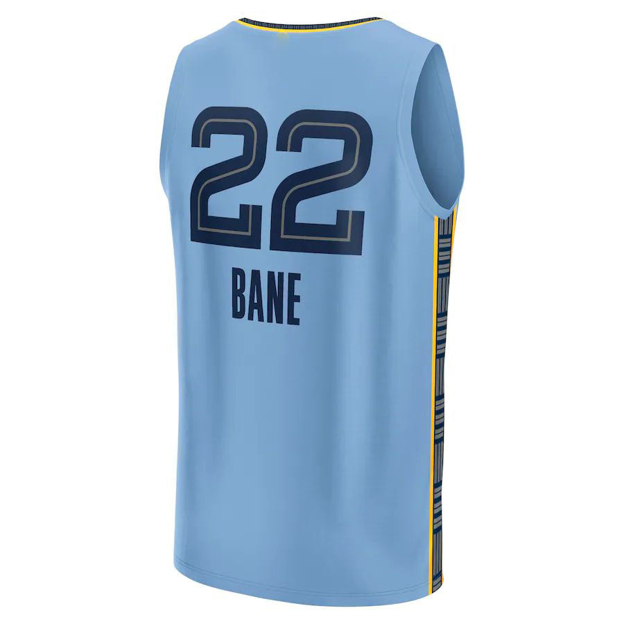 Custom #22 Light Blue 2022 MEM Basketball Shirt Top
