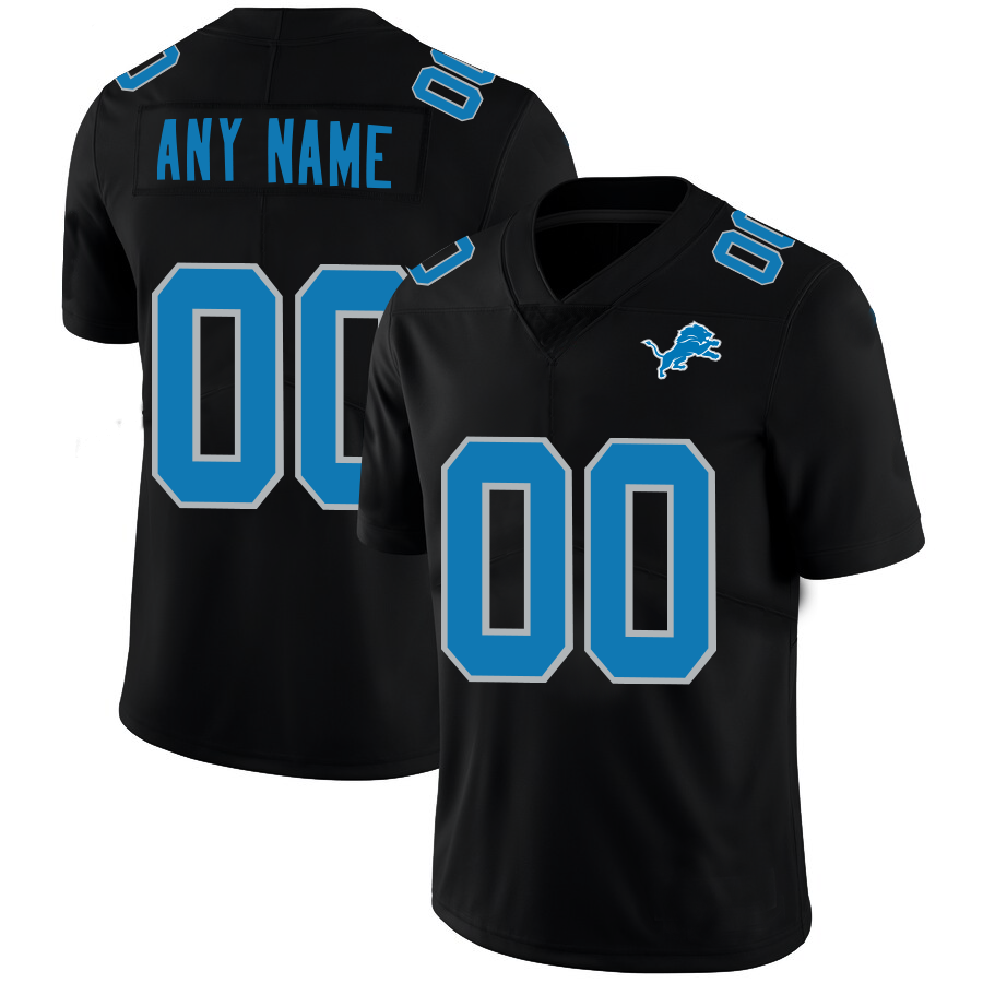 Custom Black DET Football Shirt Top