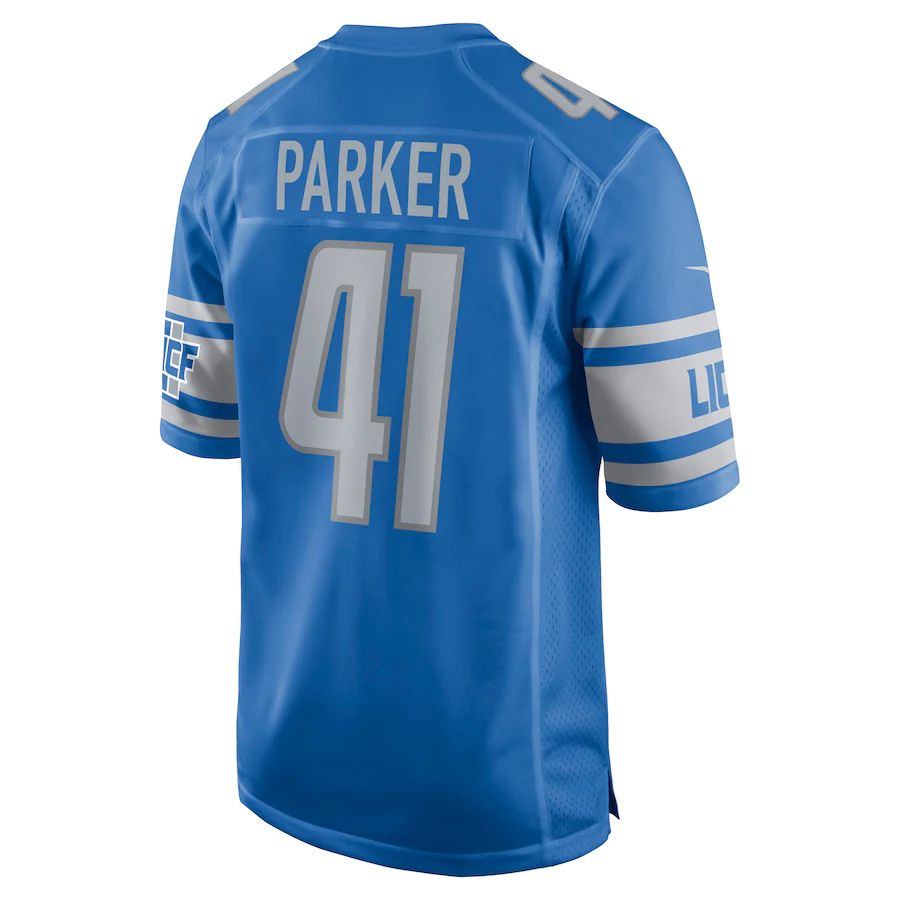 Custom #41 Blue DET Football Shirt Top