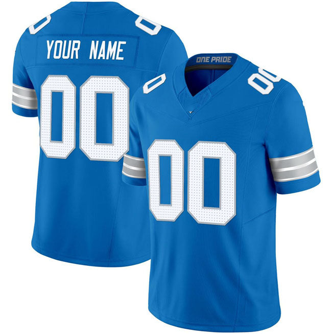 Custom Blue 2024 DET Football Shirt Top