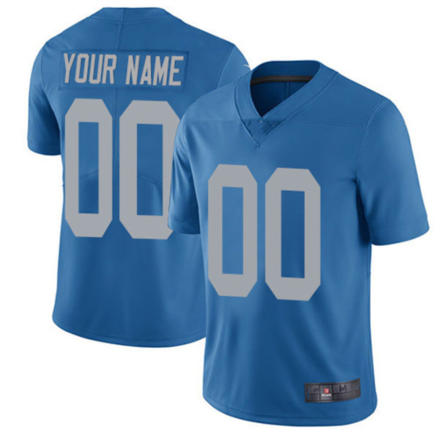 Custom Blue DET Football Shirt Top