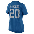 Custom #20 Blue 2017 Throwback DET Football Shirt Top