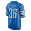Custom #36 Blue DET Football Shirt Top