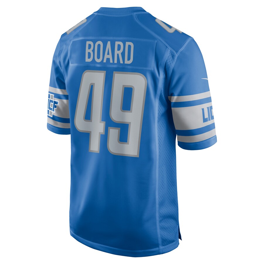 Custom #49 Blue DET Football Shirt Top