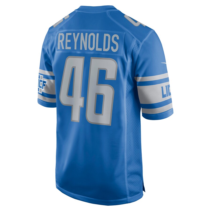 Custom #46 Blue DET Football Shirt Top