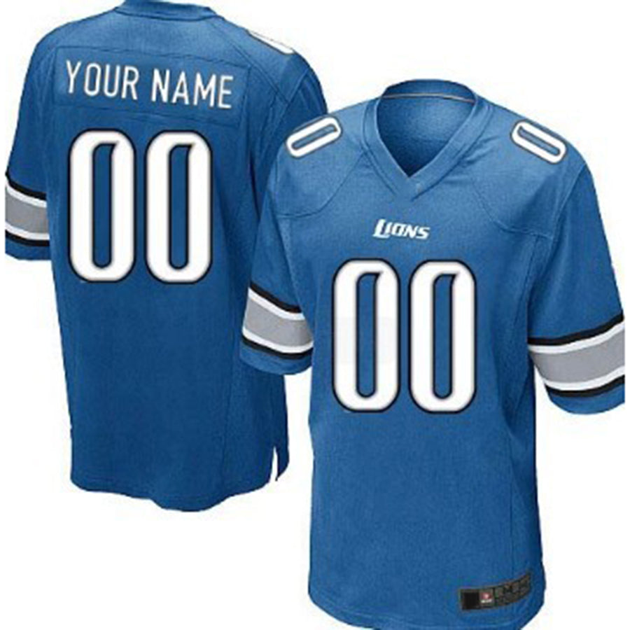 Custom Navy Blue DET Football Shirt Top
