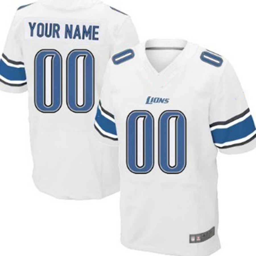Custom White DET Football Shirt Top