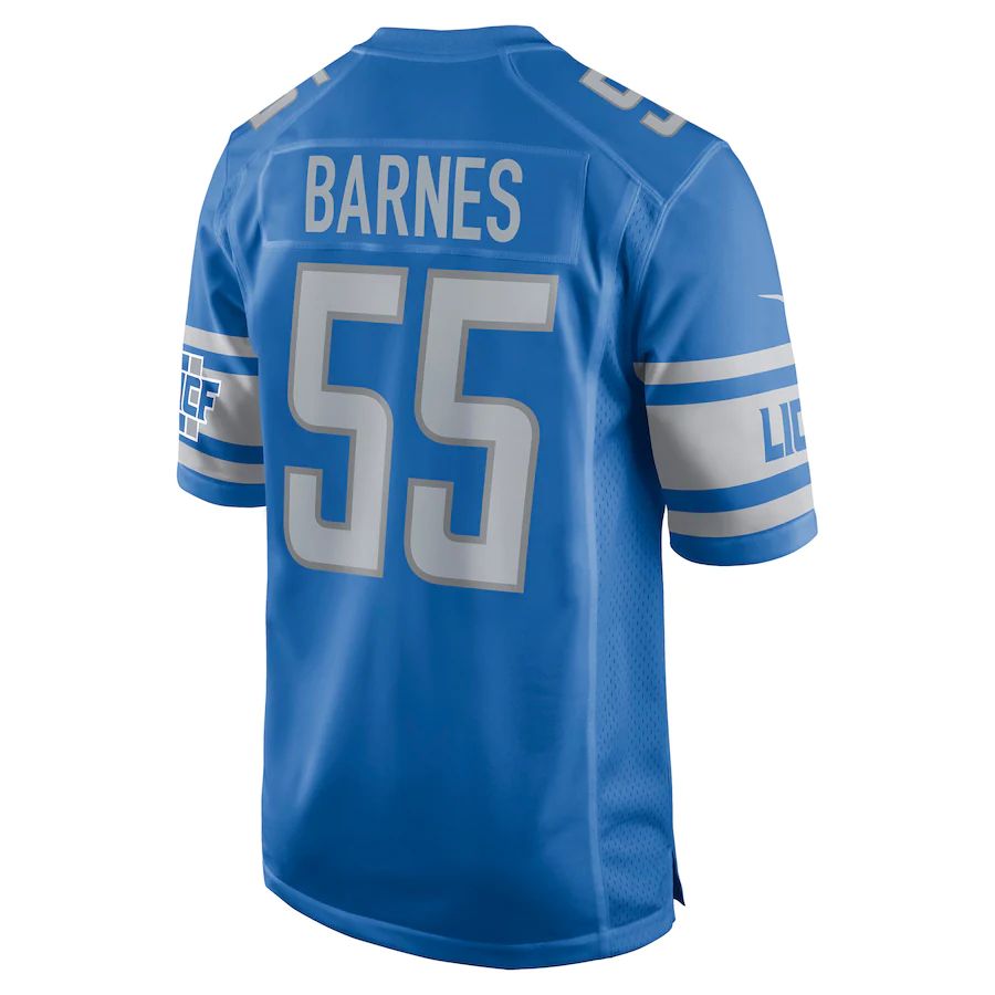 Custom #55 Blue DET Football Shirt Top