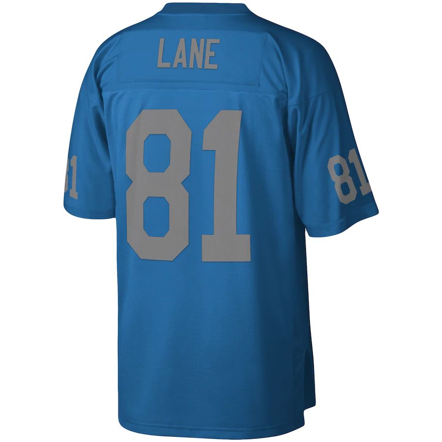 Custom #81 Blue DET Football Shirt Top