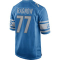 Custom #77 Blue DET Football Shirt Top