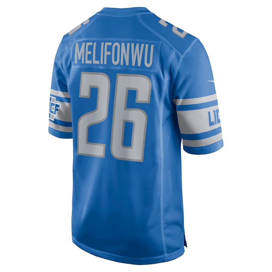 Custom #26 Blue DET Football Shirt Top