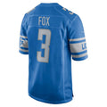 Custom #3 Blue DET Football Shirt Top