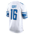 Custom #16 White DET Football Shirt Top