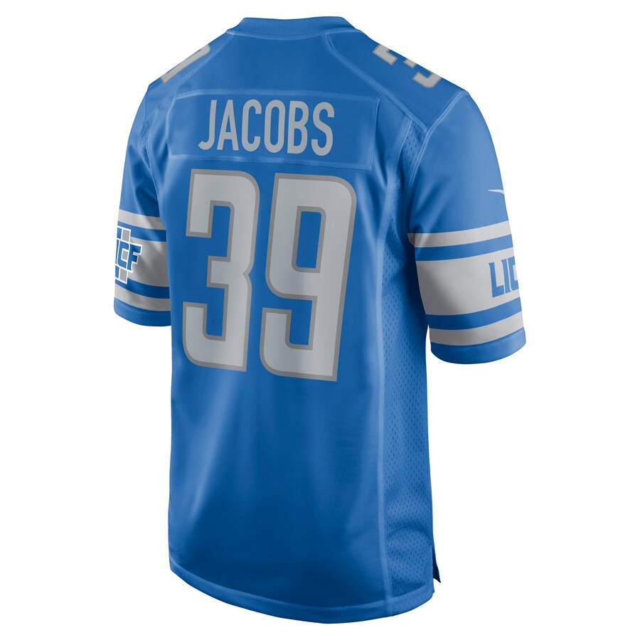 Custom #39 Blue DET Football Shirt Top