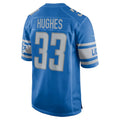 Custom #33 Blue DET Football Shirt Top