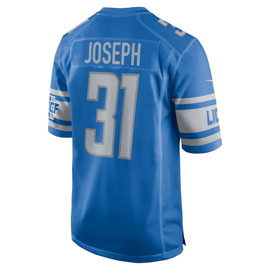 Custom #31 Blue DET Football Shirt Top