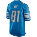 Custom #81 Blue DET Football Shirt Top