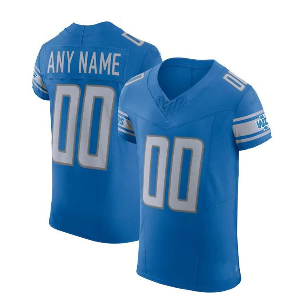Custom Blue DET Football Shirt Top