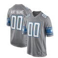 Custom Gray DET Football Shirt Top