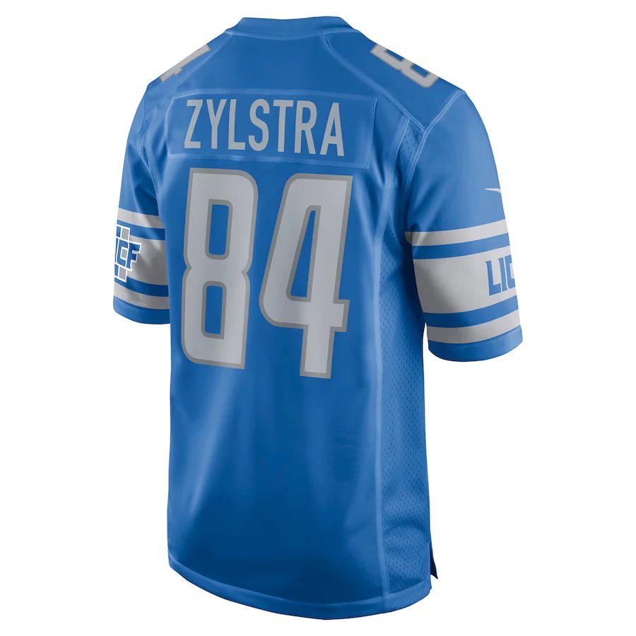 Custom #84 Blue DET Football Shirt Top