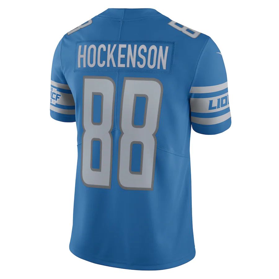 Custom #88 Blue DET Football Shirt Top