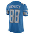 Custom #88 Blue DET Football Shirt Top