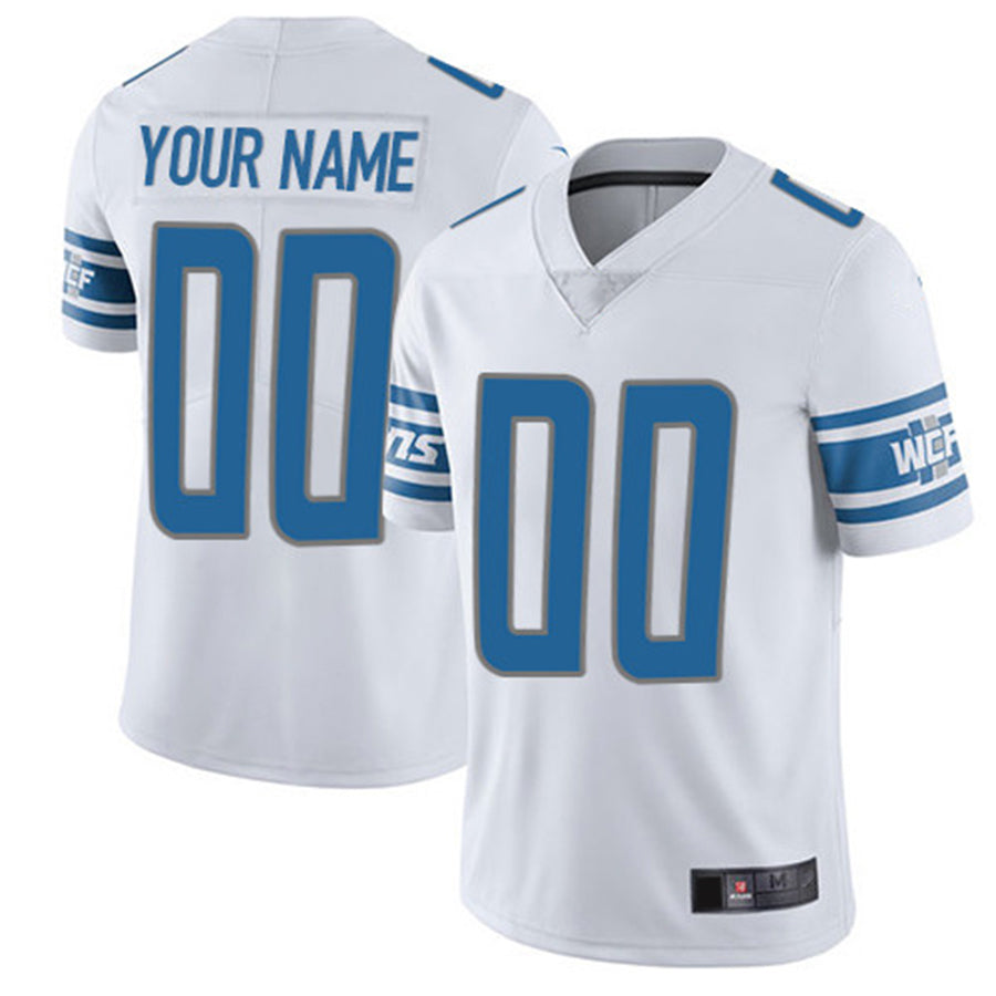 Custom White DET Football Shirt Top