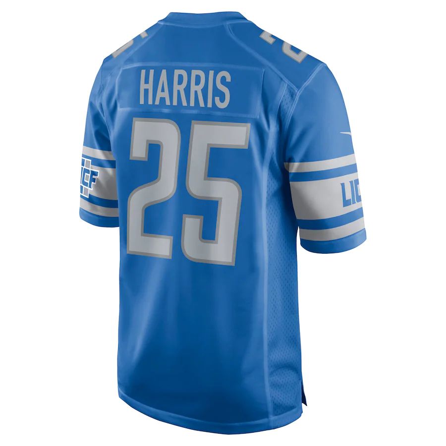 Custom #25 Blue DET Football Shirt Top