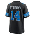 Custom #14 Black DET Football Shirt Top