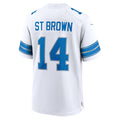 Custom #14 White DET Football Shirt Top