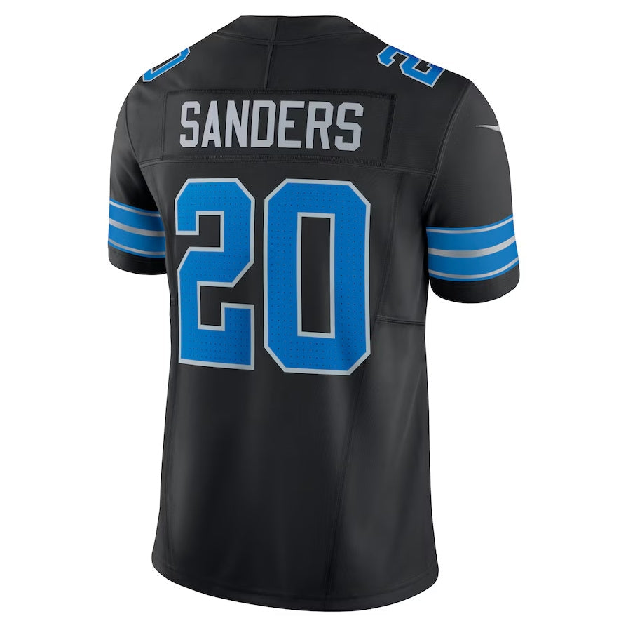 Custom #20 Black DET Football Shirt Top