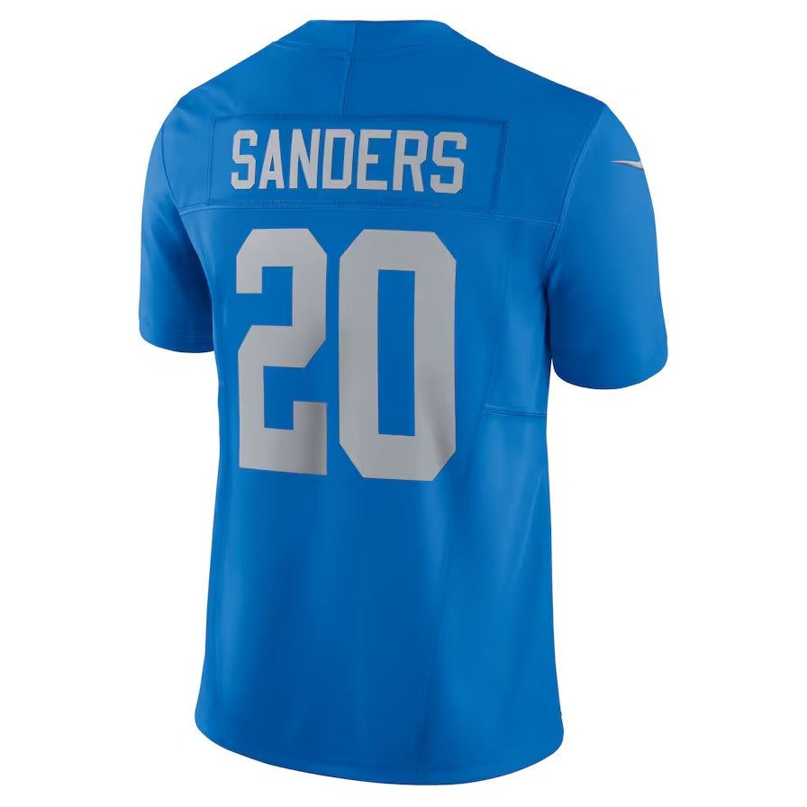 Custom #20 Blue DET Football Shirt Top