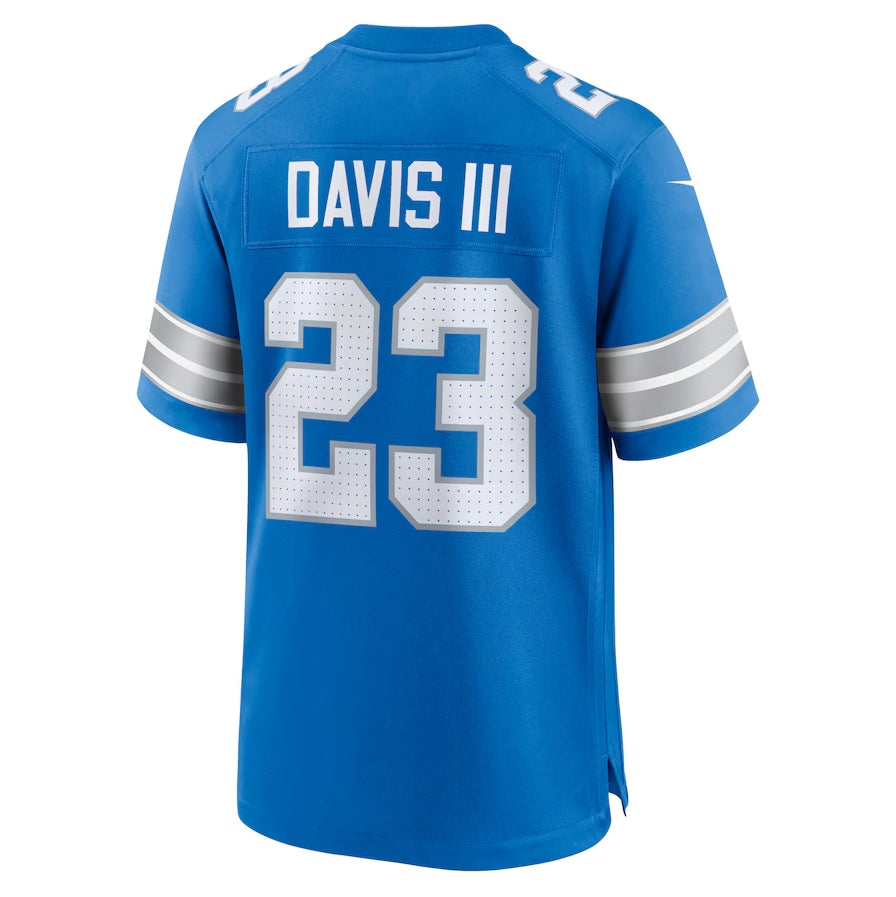 Custom #23 Blue DET Football Shirt Top