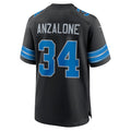 Custom #34 Black DET Football Shirt Top