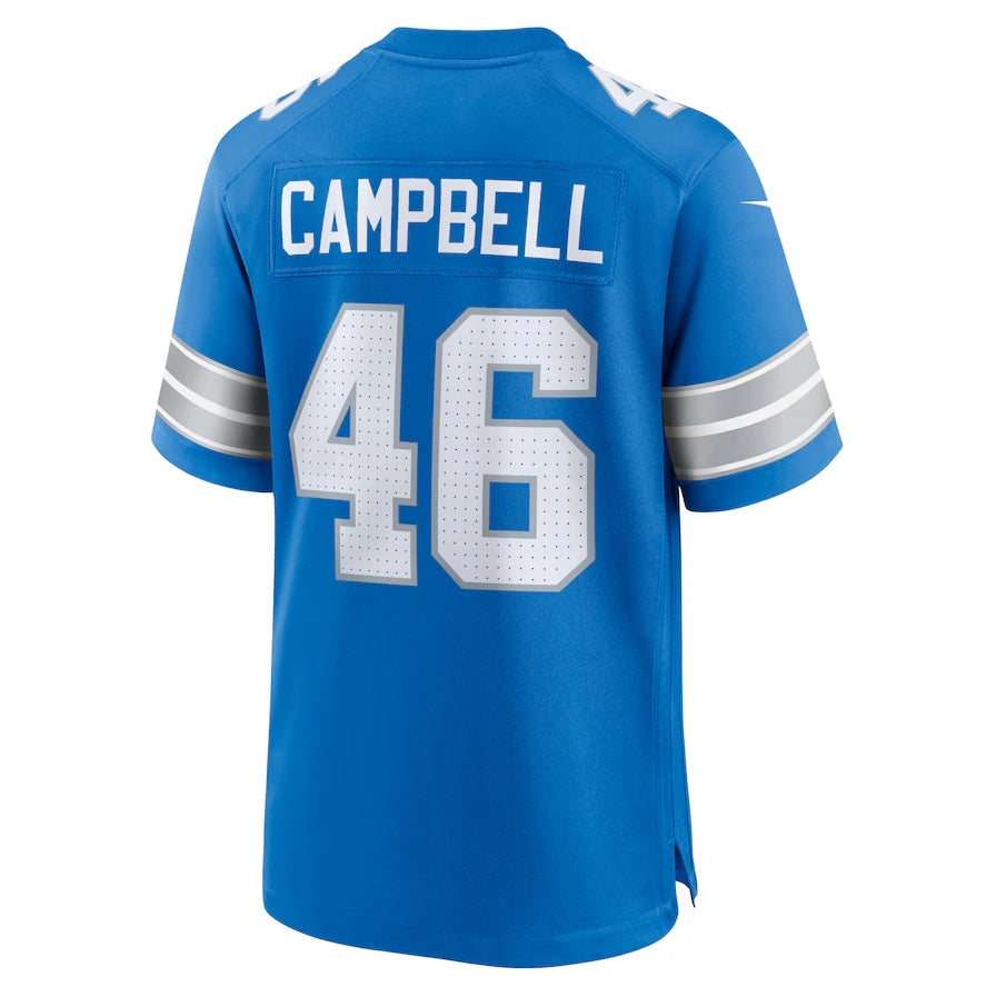 Custom #46 Blue DET Football Shirt Top