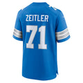 Custom #71 Blue DET Football Shirt Top